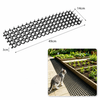 Bandes de pointes anti-chats en gros 49x14cm pour clôture de jardin, bordure de lit de culture surélevé, patio, rebord de fenêtre – Pointes en PP haute résistance directement de l'usine