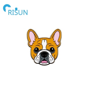 Pin de esmalte de Bulldog francés gris Beige, broche de Frenchie de cachorro personalizado, Pin de solapa, insignia, alfileres de Bulldog - Product Image 6