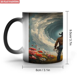 Frosted Black <b>Ceramic</b> Mug 11oz Heat Activated Sublimation <b>Cup</b> For Charity Events - Product Image 1