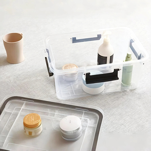 Không Thấm Nước Ngoài Trời Lưu Trữ Nhựa Container Stackable Lưu Trữ Thùng Kín Nhựa PP Hộp Lưu Trữ Cho Quần Áo Tổ Chức - Product Image 5