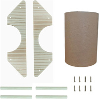 Tunnel en bois pour poussins, jouet perchoir, abri tubulaire pour poussins, accessoire de poulailler pour jeunes poussins