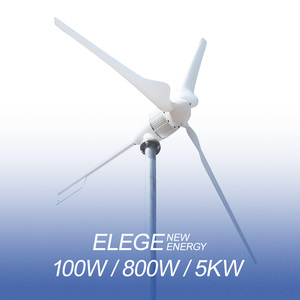Elege High Quality 1kW 1000W Horizontal Axis Wind Free Energy Mini 12V/24V/48V 1.1m Rotor Diameter 3m/s Start El - Product Image 4