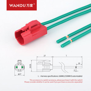 Wd19mm 15A kim loại đẩy nút chuyển đổi dẫn thép không gỉ Tự khóa/momentary Vòng biểu tượng đẩy thiết bị chuyển mạch - Product Image 6
