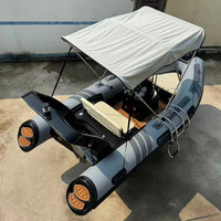 Bateau Pneumatique Semi-Rigide BPC 430 cm (14,1 pieds) pour Sport, Croisière, Yacht et Sauvetage