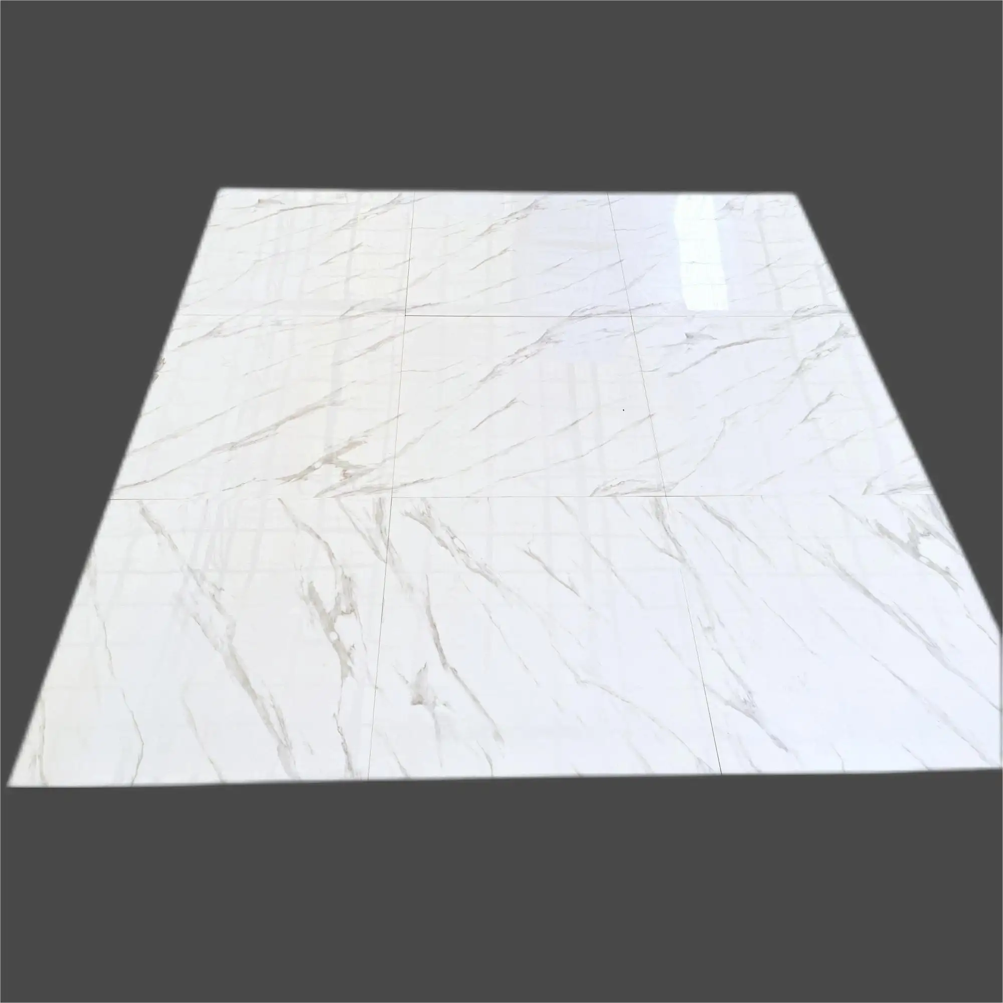 Offre Spéciale céramique brillante 60x60 Porcelanto pour carreaux de sol en porcelaine de marbre blanc standard