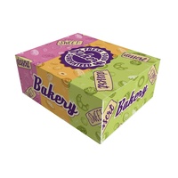 Boîte pliante pour emballages alimentaires, en papier, avec logo personnalisé imprimé, pour gâteaux, biscuits, chocolats, emballages à emporter