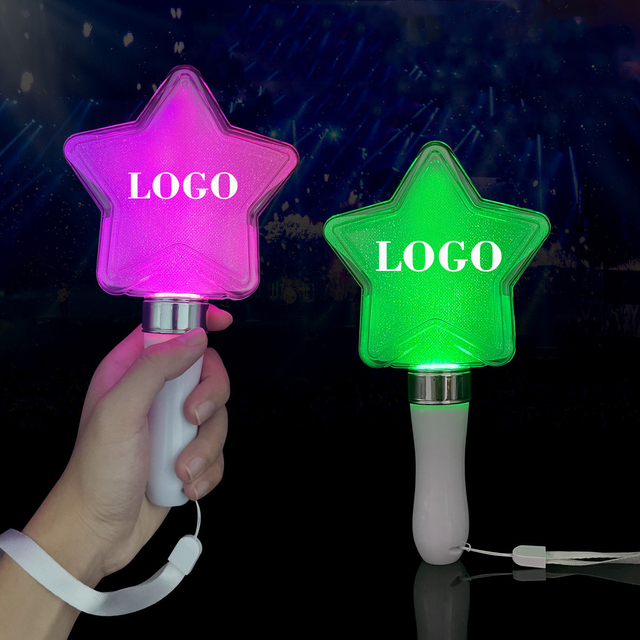 15 Colors Multicolored Star Party White Supplies Dmx Remote Controlled Rgb Acrylic Led Light up Stick for Events Concert Sports
