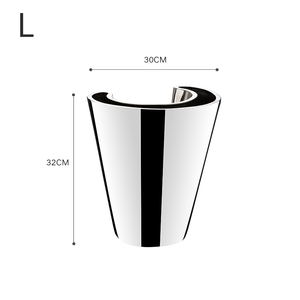 Tùy chỉnh ánh sáng sang trọng nhân đôi bạc hoa bình món quà cưới 304 thép không gỉ kim loại bình trang trí khách sạn trang trí - Product Image 6