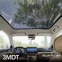 Film intelligent PDLC pour vitres, contrôle à distance, teinte électrique pour voiture, AITO M5 PG40, fenêtre à confidentialité commutable, fournisseur OEM