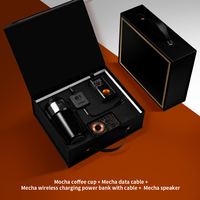 Accessoires personnalisés 4 en 1 Coffret cadeau Mug de haute qualité Câble Haut-parleur Power Bank Souvenir d'entreprise Cadeaux articles