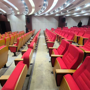 Sillas de Conferencia para <span class=keywords><strong>Muebles</strong></span> Comerciales, Silla Moderna de Tela Plegable para el Hogar, Oficina, Escuela, Auditorio, Iglesia, Acolchada - Product Image 6