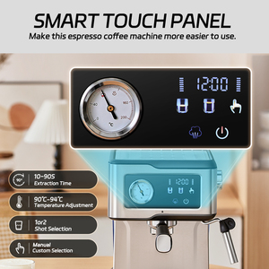 Máy pha cà phê Espresso bán tự động CAFELFFE, vận chuyển từ Đức, 20 Bar, Cappuccino Latte với vòi đánh sữa hơi nước - Product Image 4
