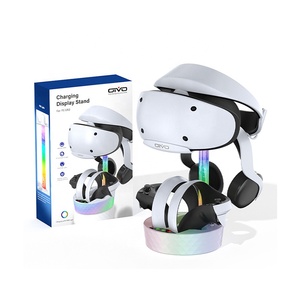 แท่นชาร์จอเนกประสงค์ RGB สีสันสดใสสำหรับ PS <span class=keywords><strong>VR2</strong></span> แท่นชาร์จแม่เหล็กพร้อมชั้นวางเก็บแว่นตา VR รุ่น IV-P5272 - Product Image 1