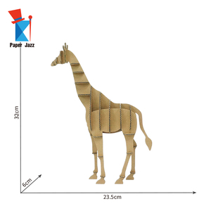 Tông con hươu cao cổ 3D đồ chơi câu đố động vật trẻ em trò chơi - Product Image 5