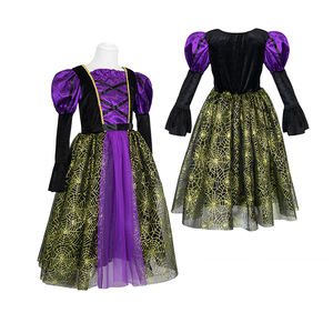 Nouveaux enfants robe fille robes fête d'anniversaire Halloween <span class=keywords><strong>Costume</strong></span> toiles d'araignée maille filles sorcière <span class=keywords><strong>Costume</strong></span> - Product Image 2