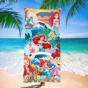 Toalla de Baño Grande de Microfibra con Diseño de Princesa Marina, 70*140cm, Secado Rápido, Antiarena, Venta al Por Mayor - Product Image 4