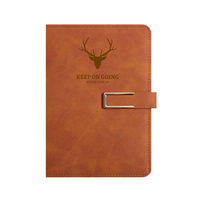 Carnet à couverture rigide personnalisable avec porte-stylo, motif tête de cerf, fermoir en U, étanche, vente en gros Chine, pour l'école