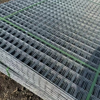 Panneau de treillis soudé Rongbang robuste, galvanisé à chaud, calibre 6, maille carrée 2x2, pour la construction, en fil de fer