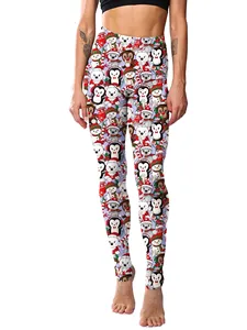 Leggings natalizi a buon mercato pantaloni morbidi e morbidi su misura per il Fitness sport Gym collant Leggings da donna Sexy alla rinfusa - Product Image 2