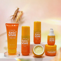 Kit de Soins Anti-Âge Coréens aux Peptides Marque Blanche : Sérum et Crème au Ginseng, Exosomes, Collagène Hydratant, PDRN, Végétalien