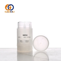 Tube de déodorant vide de luxe, très vendu, pour usage privé, 15g, 30g, 50g, 75g, format stick rond à torsion