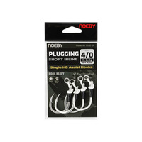 Jeu de coulée Poppers Stickbaits Huge Predators 5X Strong Hi-Carbon Steel Inline-eye Super Heavy Plugging Short Assists