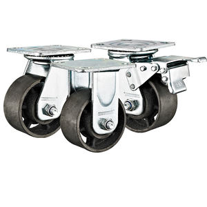 4 "5" 6 "8" <span class=keywords><strong>Heavy</strong></span> <span class=keywords><strong>Duty</strong></span> Industrial Rodízios De Ferro Fundido para Fábrica Trolley FERRO RODA Resistente Ao Calor Roda De Rodízio De Alta Temperatura - Product Image 5