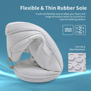 Giày đi chân trần có thể tùy chỉnh chất lượng cao, giày thể thao đi chân trần màu trắng dành cho nữ, mũi giày rộng, bảo vệ, giày thể thao tối giản, phong cách thường ngày - Product Image 5