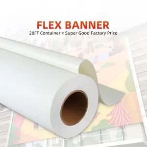 Frontlit Flex Banner 280 Bannière flexible en PVC 440Gsm Rouleau flexible personnalisé brillant 440G