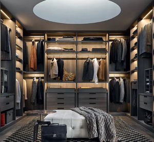 Walk in <strong>Closet</strong> with Shoe Storage - Tiered Shoe Racks, Boot Compartments, Fits <strong>50</strong>+ Pairs of Shoes Easily - Product Image 1