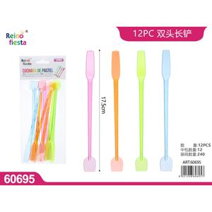 Juego de espátulas largas de doble punta de 12 piezas para decoración de pasteles y herramientas para hornear - Product Image 1