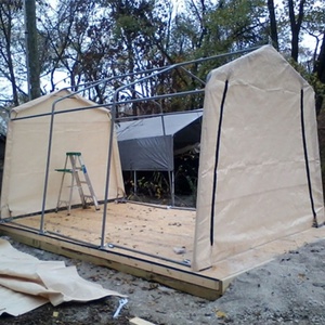 Garages en plein air Abri <span class=keywords><strong>auto</strong></span> Métal et tissu Grande tente de voiture portable Garages Abri voiture pliable intelligent - Product Image 2