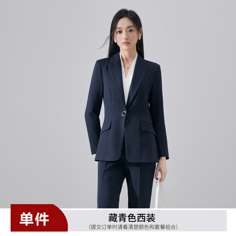 Navy blue suit