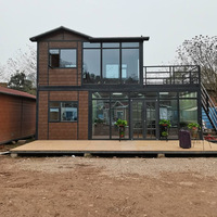 Villa Prefabricada de Estructura de Acero Ligero de Diseño Moderno, Edificio Modular de Bajo Costo para Oficina en Casa, Tienda, Cochera, Baño