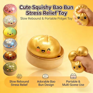NUEVO Juguete Sensorial Antiestrés con Forma de Dumpling Brillante con Caja - Product Image 1