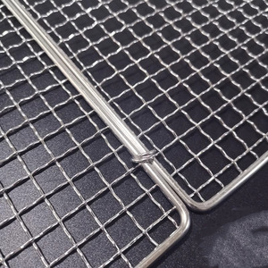 Pince de cuisson pour barbecue en acier inoxydable, pince à poisson renforcée, plaque à mailles épaissies, accessoire de barbecue - Product Image 2