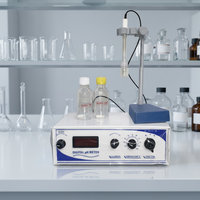Medidor de pH Digital de Mesa de Lujo con Sonda ATC RTD y Electrodo de pH Combinado, Pantalla LCD, CA 220V para la Industria del Tratamiento de Aguas