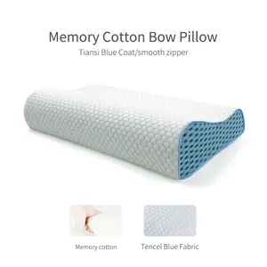 Removable Cover Super Elastic Neck Care Massage Orthopedic Latex Memory Foam Pillow