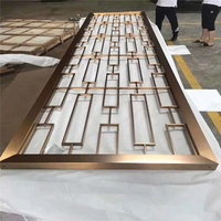 Panneaux métalliques décoratifs au laser, panneau mural en aluminium, 1 pièce, écran en acier inoxydable