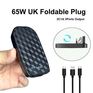 Productos Más Vendidos 2026 Cargadores y Adaptadores de Viaje Ultrafinos y Rápidos, <span class=keywords><strong>Cargador</strong></span> de Pared USB C Plegable de 65W con Enchufe UK para Laptop - Product Image 6