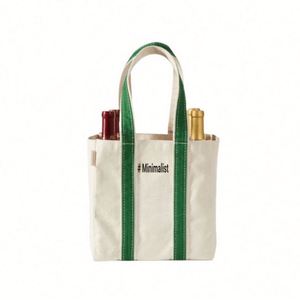 Sac fourre-tout en toile Lilalila pour 6 bouteilles de vin, personnalisé, réutilisable et économique, avec séparateurs - Product Image 4
