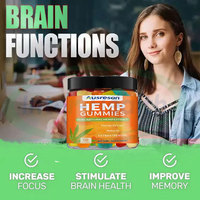 Gummies de chanvre biologique isolé en huile de graines de chanvre, supplément naturel pour la relaxation, le sommeil et l'équilibre de l'humeur, prix de gros