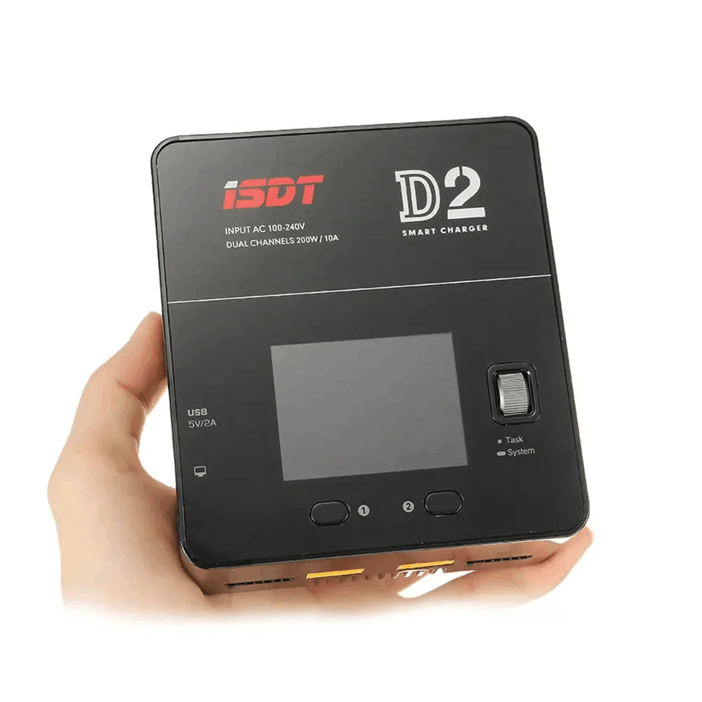 ISDT D2 200W 20A 100-240V AC Dual Channel Output Smart Battery