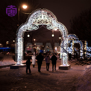 Arco de Adorno Navideño LED de Diseño Personalizado, IP65 Impermeable, Tamaño Personalizable, Certificado CE, para Iluminación Interior y Exterior - Product Image 5