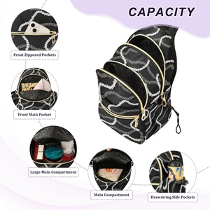 Unisex ALOHA Collection Outline Pikake <b>Leis</b> Solid Black Men Crossbody Messenger Bag Custom Hawaiian Crossbody Bags for Women - Product Image 4