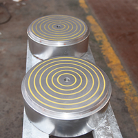 Mandrin électromagnétique à pôles fins certifié CE, table magnétique ronde de haute précision pour rectifieuse de surface CNC, personnalisable OEM ODM