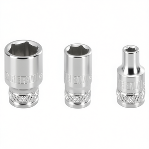 Clé à douille hexagonale Fervi, série normale, 6 points, acier au chrome vanadium - Product Image 2