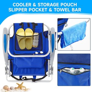Wholesale Custom Lightweight Outdoor Adult <strong>Luxury</strong> Travel Folding Portable Folding Lie Flat <strong>Camping</strong> Beach Pool <strong>Chair</strong> With Logo - Product Image 4