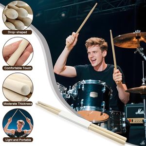 Seuqhck 12 pares de <span class=keywords><strong>baquetas</strong></span> de madera de arce 5A, accesorios clásicos de percusión de jazz - Product Image 5