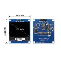 Pantalla OLED Blanca GoldenMorning de 1.32 Pulgadas GME12896-03, IC SSD1327, Resolución 128x96, Interfaz I2C, Conector 4P